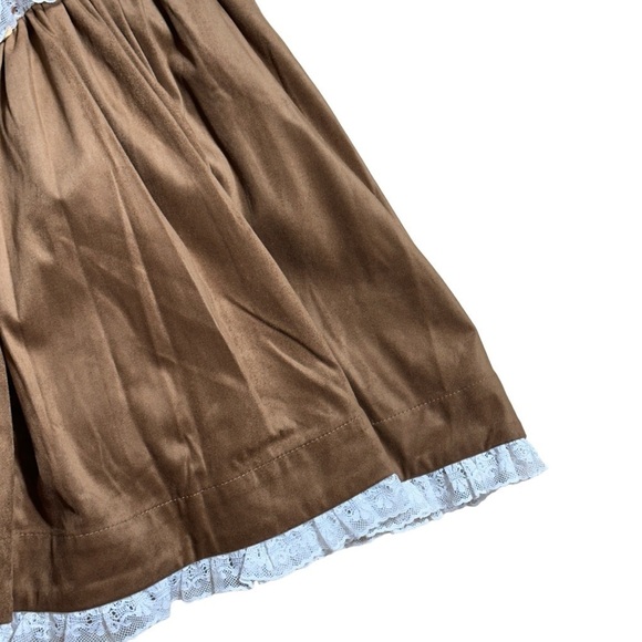 For Love & Lemons Brown Suede Hadley Mini Dress US S - Picture 10 of 11